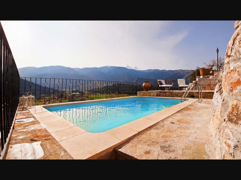 Stone Built Villa Galatia, Poolside & Perfect View Kares Exterior photo